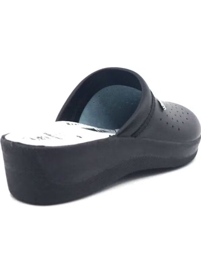 Gezer 04770 4 Point Black Anatomical Hospital & Work Sabo Men's Women's Slippers - Image 2